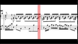 BWV 914  Toccata in E Minor Scrolling [upl. by Franklyn]