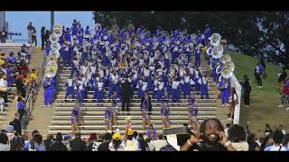 FVSU Blue Machine Marching Band vs Albany State University  5th Quarter 2024 [upl. by Anipsed]