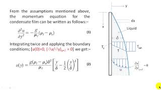 Derivation of Nusselt Condensation Heat Transfer Coefficient [upl. by Thessa]