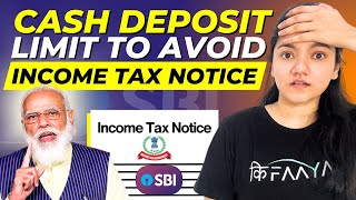 Cash Deposit Limit to Avoid Income Tax Notice  Maximum UPI Limit In 1 Year [upl. by Zippel]