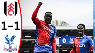 Fulham vs Crystal Palace 11 Jeffrey Schlupp Goal Rodrigo Muniz Goal and Highlights [upl. by Ardine]