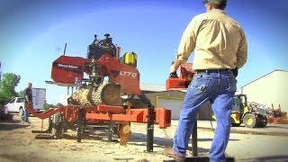 Portable Sawmills In Action  WoodMizer [upl. by Eirrol390]