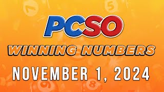 P93M Jackpot Ultra Lotto 658 2D 3D 4D and Mega 645  November 1 2024 [upl. by Eilloh484]