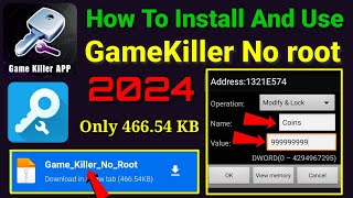 How To Install And Use GameKiller No Root 2024 [upl. by Eenttirb]