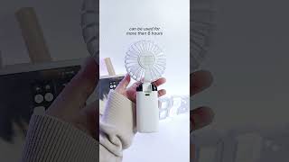 🌬 unboxing alston mini  portable fan cute mini fan 7000mah 5 wind speed with long battery life [upl. by Kenlay]