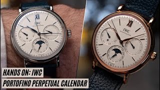 The new IWC Portofino Perpetual Calendar IW344601 and IW344602 continue Kurt Klaus legacy [upl. by Erdua]