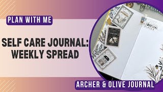 Weekly Self Care Journal Setup [upl. by Allicerp]