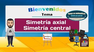 Simetría axial y simetría central [upl. by Ahsatel102]