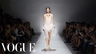 Blumarine Ready to Wear Spring 2013 Vogue Fashion Week Runway Show [upl. by Yehtomit]