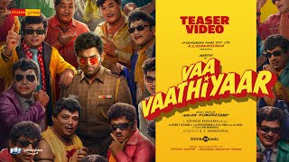 Vaa Vaathiyaar Teaser  Karthi Krithi Shetty  Santhosh Narayanan  Nalan Kumarasamy  Studio Green [upl. by Caassi]