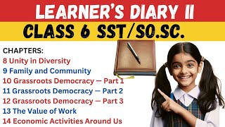 Learners Diary Class 6 SST  Chapter 8 to 14  learnerdiary kvs class6sst sst [upl. by Nalyk]