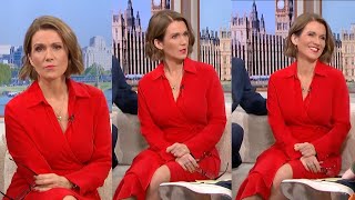 Susanna Reid Legs in Lovely Red Dress  ITVs Good Morning Britain 632024 [upl. by Oag460]