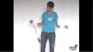 Bravo Juggling presents 30 tricks with 2 BravoSticks devilstick  ördögbot [upl. by Dey409]