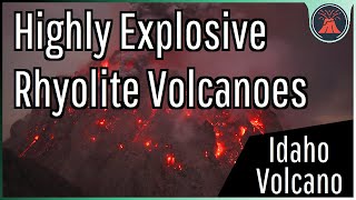 Idahos Highly Explosive Rhyolite Volcanoes 1000 Foot High Lava Domes [upl. by Ebeneser]