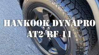 Hankook Dynapro AT2 RF11  an average guys review [upl. by Tamiko]