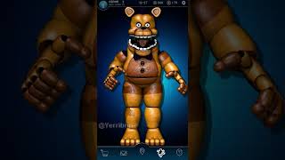 FNAF AR Springlock Fredbear  Jumpscare amp Workshop Animations [upl. by Ramah328]