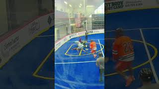 Goal or no Tip toes around the crease for the goal boxlacrosse highlights goals [upl. by Arleyne]