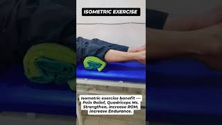 Isometric exercise for knee pain kneepain sportsrehab physiotherapy [upl. by Ellehcit]