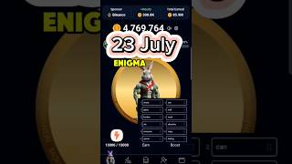 Rocky rabbit Enigma 23 july combo 2500000 coins rockyrabbitenigma rockyrabbitcombo july 23 today [upl. by Miun534]