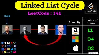 Best Linked List Interview Question  Amazon Apple Google Meta Splunk  Linked List Cycle 141 [upl. by Atul]