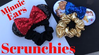 DIY Minnie Ears Scrunchies [upl. by Laud]