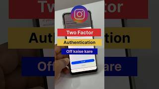 How to disable two factor authentication instagram [upl. by Franciskus]