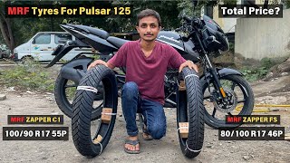 MRF ZAPPER C1 10090 R17  MRF ZAPPER FS 80100 R17  Best MRF Tyres For Bajaj Pulsar 125 [upl. by Oznole24]