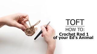 How To Crochet Rnd 1 of Your Eds Animal Pattern [upl. by Budde]