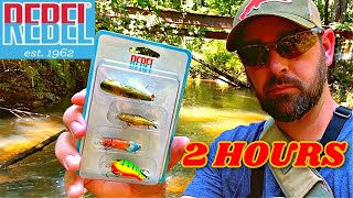 2 HOURS of Creek Fishing with Rebel Critters [upl. by Manvil382]