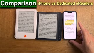 Using the iPhone as an eBook Reader eReader  a comparison with dedicated eink eReaders [upl. by Dido]