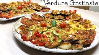 VERDURE GRATINATE SAPORITE ricetta semplice GRILLED VEGETABLES  Tutti a Tavola [upl. by Atinihs]