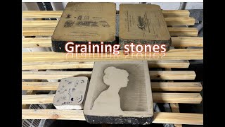 Home Stone Lithography Part 2  Graining [upl. by Nayar664]