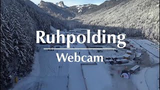 Webcam Ruhpolding  Biathlon Weltcup in der Chiemgau Arena [upl. by Barbarese442]