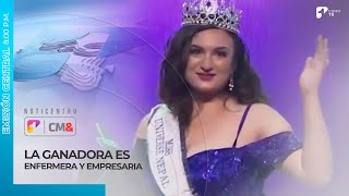 Mujer de talla grande fue elegida como Miss Universo Nepal  Canal 1 [upl. by Annazor366]