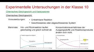 Chemisches Gleichgewicht amp Katalyse [upl. by Mehcanem]