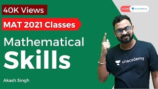 MAT 2021  Mathematical Skills By Akash Singh  Class 01  Strategy Tips and Tricks [upl. by Ramin]