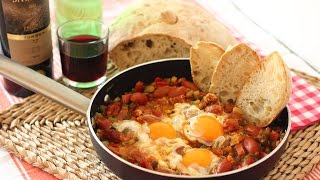 Receta Pisto con jamón huevo y chorizo [upl. by Rotce140]