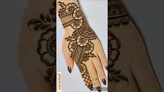 Karvachauth special Back hand henna design Simple amp easy mehndi design Mehandi ka Design mehandi [upl. by Bradan]