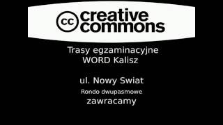 Nowy Świat rondo dwupasmowe zawracanie egzamin na prawo jazdy w WORD Kalisz Nauka jazdy [upl. by Jacquelynn]