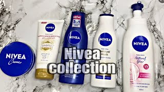 Nivea Collection  moisturizing lotion Nivea Creme Asmr [upl. by Wexler]