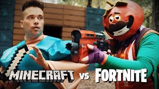 Fortnite vs Minecraft [upl. by Aidnac]