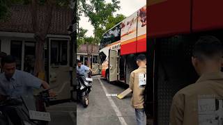 Bus harapan jaya super besar  dapat paketan motor keren [upl. by Llemmart574]