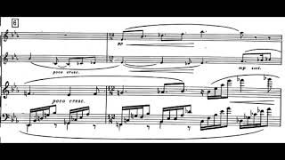 Charles Koechlin  Epitaphe for Flute Saxophone and Piano Op 164 1937 ScoreVideo [upl. by Maje157]