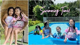 Mini VLOG Swimming Time with friends at Pamplona Farm Resort [upl. by Ku]