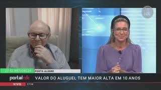 Presidente do SecoviRS  Agademi Moacyr Schukster fala sobre a alta dos Aluguéis [upl. by Udall]