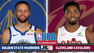 Golden State Warriors Vs Cleveland Cavaliers  NBA Live Scoreboard 2024 [upl. by Karilynn]