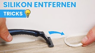 Silikon entfernen Nicht mal Fliesenleger kennen diesen Trick mit dem Silikonentferner [upl. by Enitsenrae]