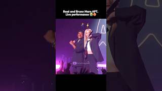 The ICONIC apt Performance ⚡️❤️‍🔥 Rosé and Bruno Mars first ever live performance mamaawards [upl. by Vandervelde]