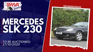 LOT 16  Mercedes SLK 230 2003  SWVA 27th October 2023 Autumn Classic Car Auction [upl. by Melisandra300]