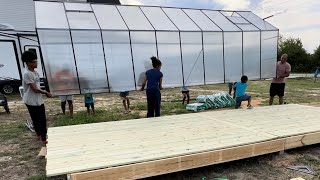 Building the Perfect Deck for Your 20x8 Outsunny Greenhouse Part 2 [upl. by Elladine250]